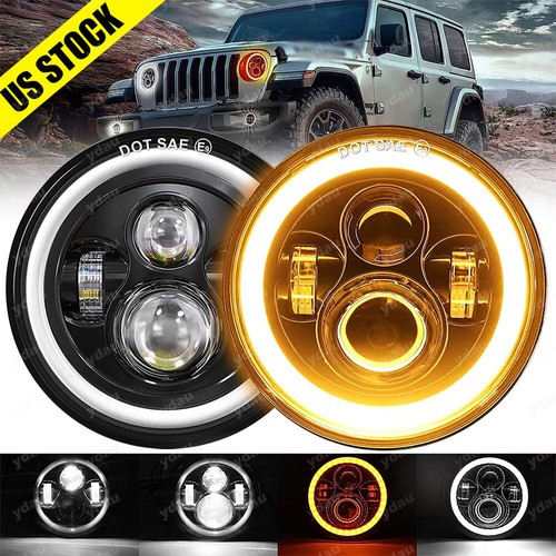 Pair inch led headlights - 7",